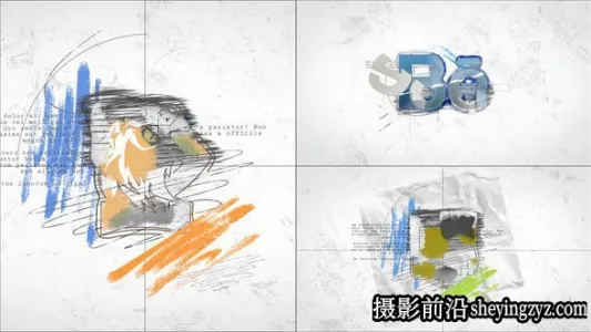 AE模板- 手绘素描Logo动画模版 Drawing Logo Reveal