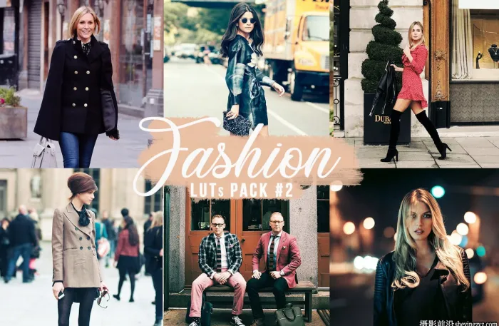 时尚街拍电影视频调色LUT滤镜 Fashion LUTs Video filters Pack #2