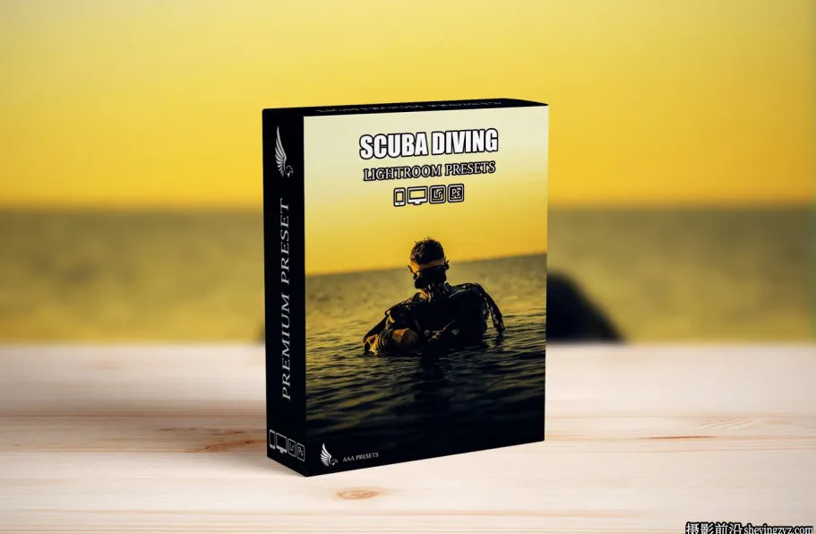 水下摄影电影人像lr预设 Scuba Diving Lightroom Presets Pack