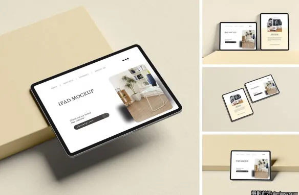 iPadPro样机,ipad产品展示样机模型