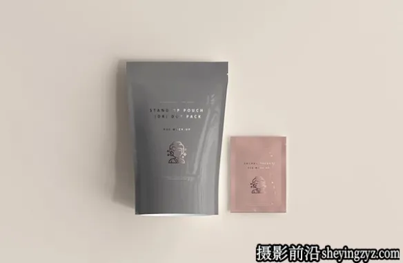 塑料自立袋小袋包装设计展示样机