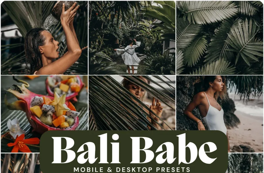 巴厘岛情绪网红人像Lr预设 LouMarks -Bali Babe Lightroom Presets