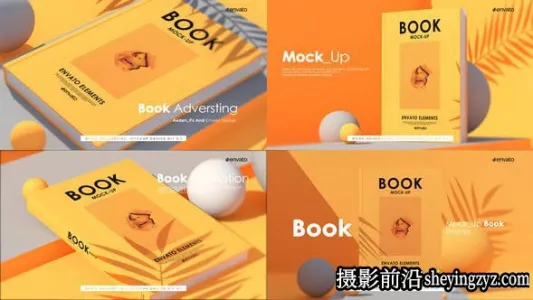 AE模板-三维书本展示动画模版 Book Advertising Mockup Ver 0.1
