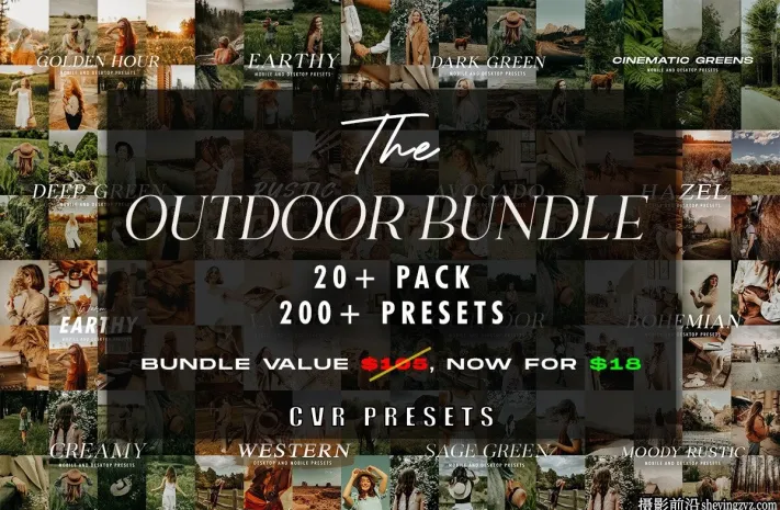 200+户外风光人像LR预设及手机lr预设 Outdoor Lightroom Presets