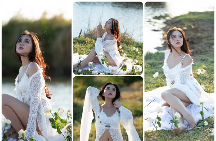 户外清新私房写真美女人像RAW原图素材20张