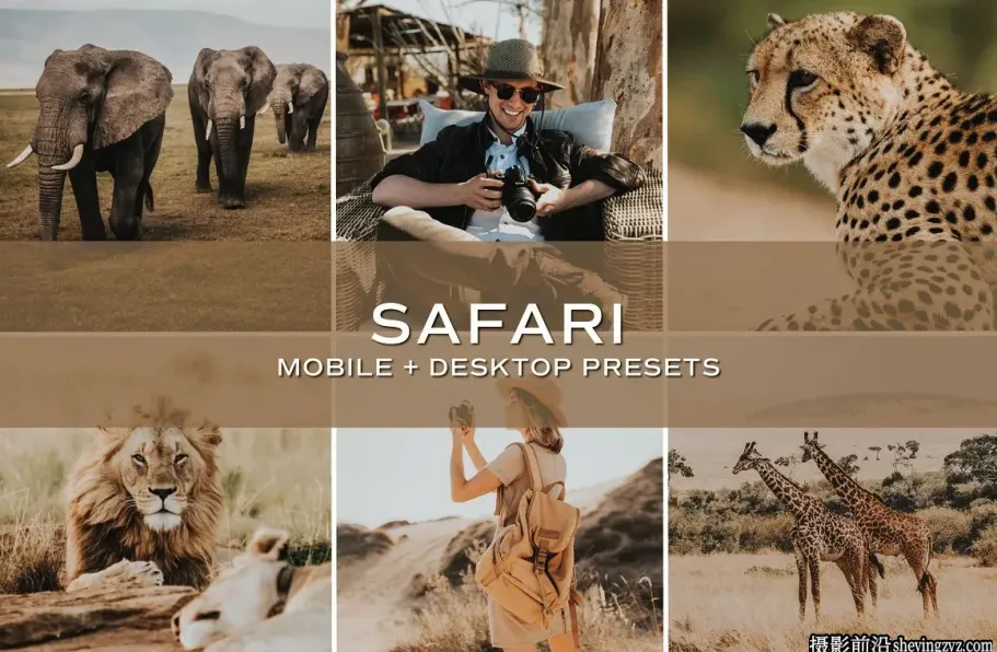 旅拍野生动物调色LR预设+手机调色滤镜 Safari Lightroom Presets