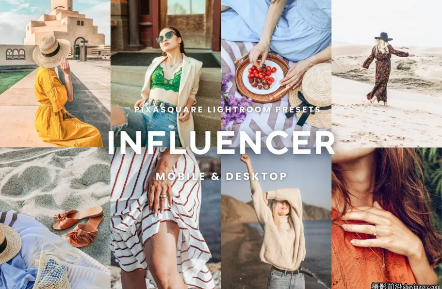 INS网红人像打卡Lr预设/手机预设 Influencer Bright Lightroom Presets