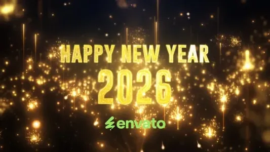 AE模板-2026年新年快乐开幕片头模板 VH-61061950