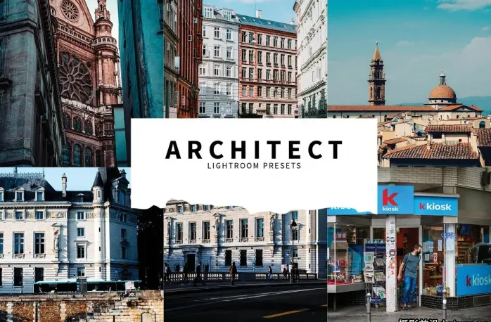 城市旅行建筑摄影调色Lightroom预设Architect Lightroom Presets