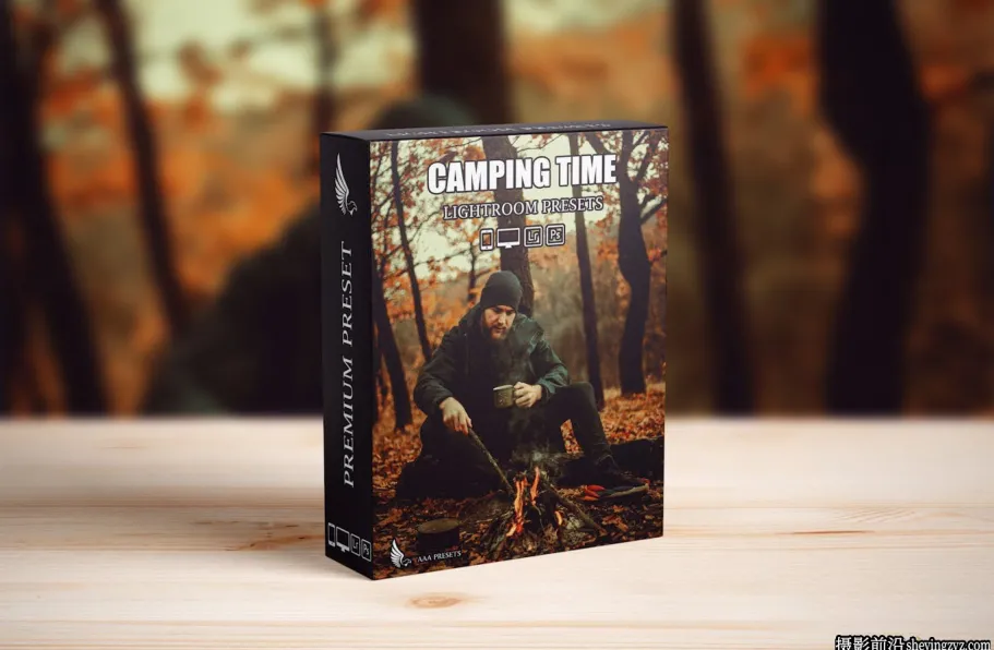免费8种旅拍露营电影胶片LR预设 Cinematic Camping Adventure Lightroom Presets