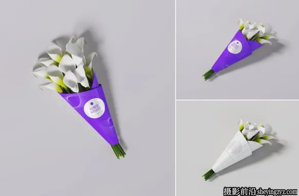 免费花束样机,鲜花花束包装样机