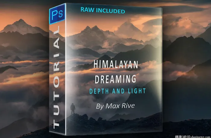 荷兰摄影师MaxRive风光摄影后期Photoshop深度预光线教程-中英字幕