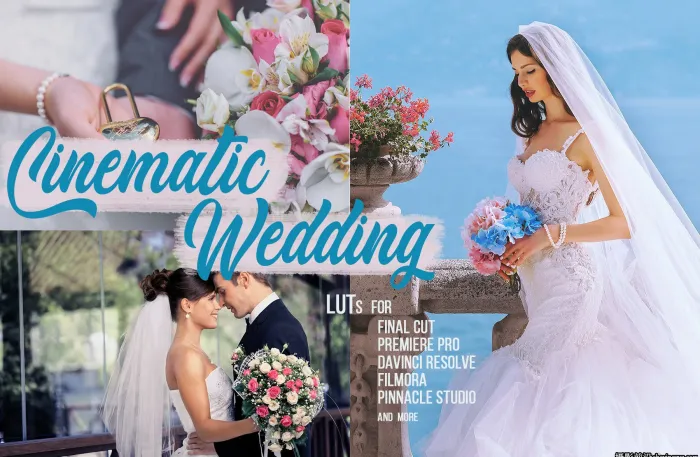 高端电影婚礼视频后期调色LUT预设-Cinematic Wedding LUTs