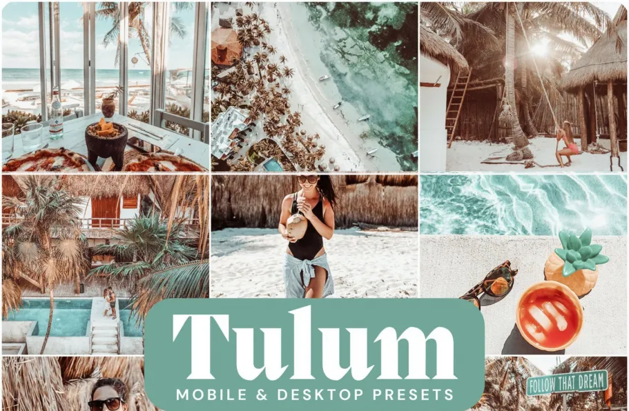 海滩旅拍电影人像Lr预设 LouMarks -Tulum Beac Lightroom Presets