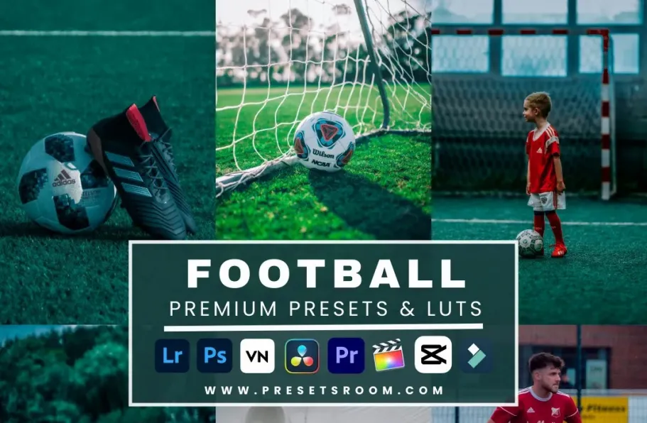 足球赛事摄影调色LR预设LUT预设FootBall Lightroom Presets & Lut
