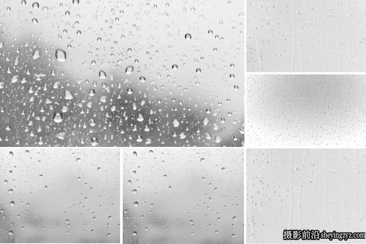 玻璃上的雨水雨滴水珠滑落高清PNG透明免扣素材25xPNG
