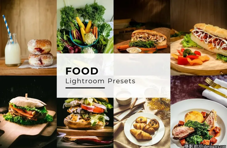 专业美食摄影后期调色Lightroom 预设  Food Lightroom Presets