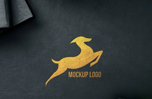 皮革徽标样机,标志样机,LOGO样机