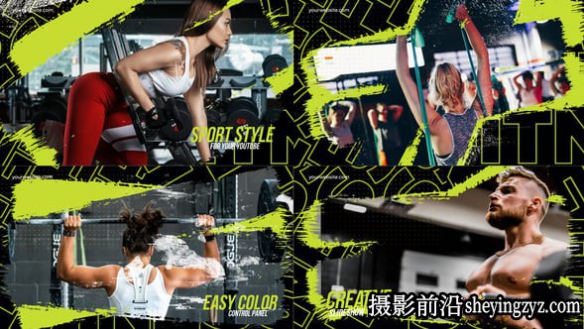 AE模板-图片遮罩特效简介|活动展示模板 VH-53620900