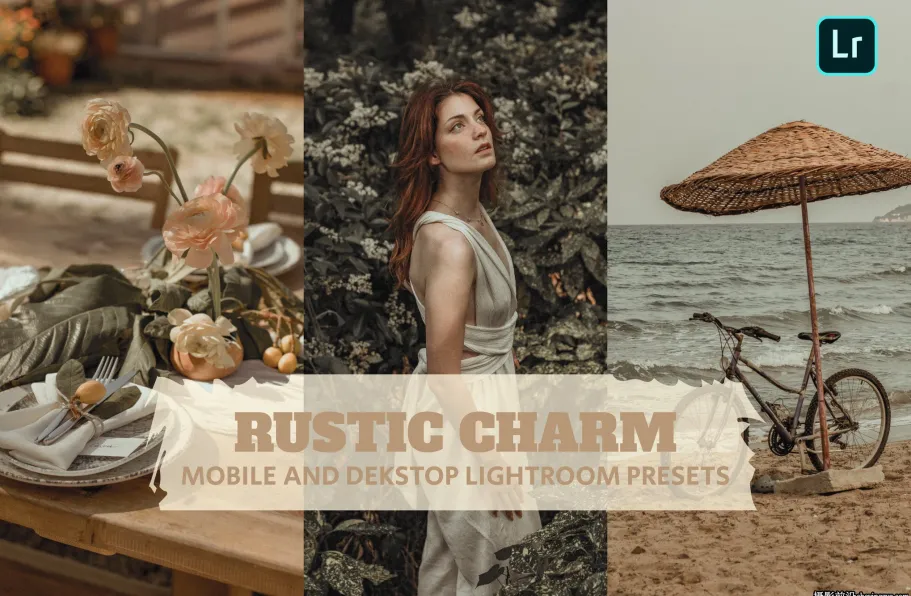 老式复古胶片色彩LR预设手机lr预设 Rustic Charm Lightroom Presets