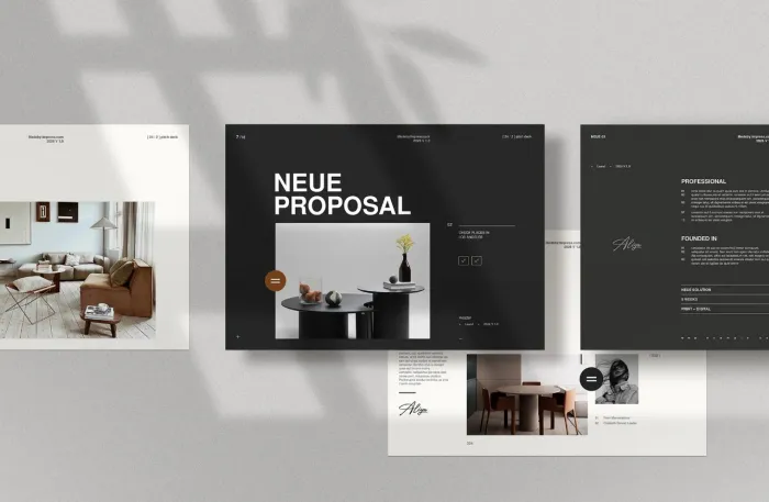 20页的时尚品牌提案InDesign模板
