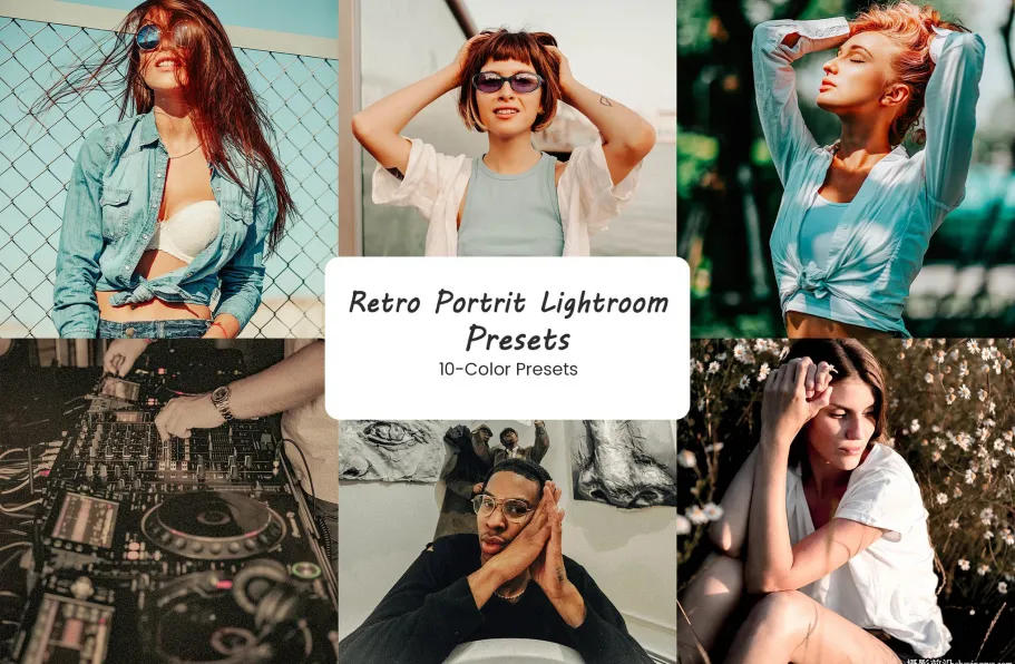 复古电影胶片人像LR预设ACR预设 Retro Portrait Lightroom Presets