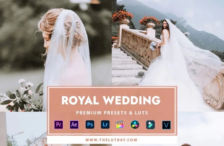 皇家婚礼人像调色LR预设LUT预设 TheLutbay-ROYAL WEDDING PRESETS