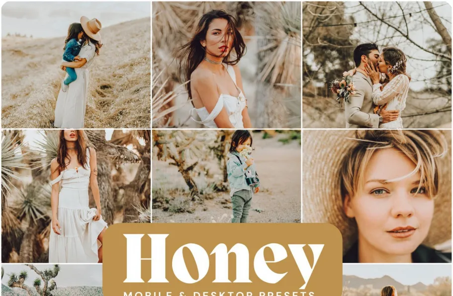 温暖奶油色胶片人像Lightroom预设 LouMarks -Golden Honey Presets