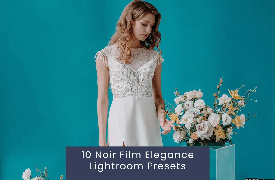 优雅电影婚礼胶片人像调色Lightroom预设 Noir Film Lightroom Presets