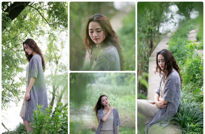 清新小美女人像摄影RAW原图后期调色练习原图素材37张