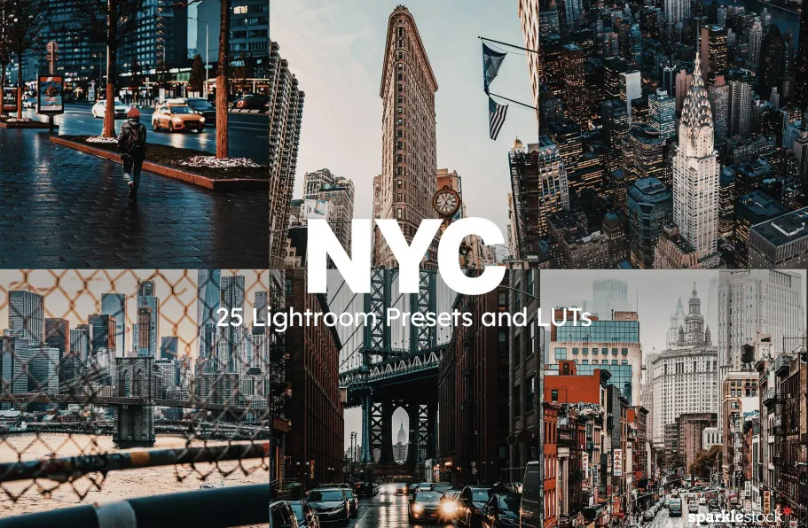 AI自适应城市风光摄影人工智能Lightroom预设ACR预设及视频LUT预设