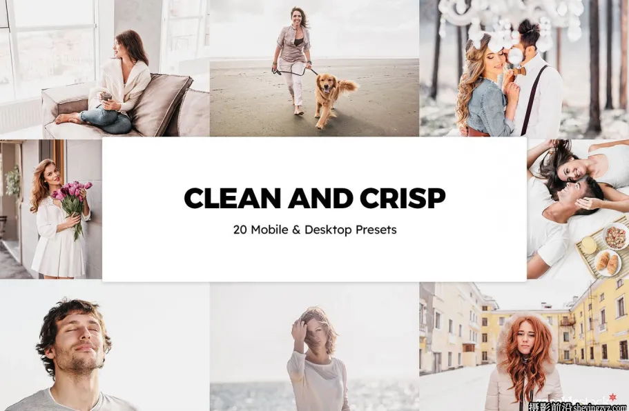 干净明快复古人像LR预设 Influencer Gray Lightroom Presets & LUTs
