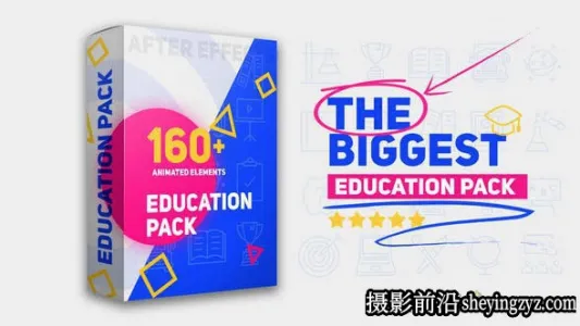 AE模板-教育服务网络视频宣传包装片头模板- Education Pack