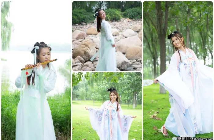 清新古装汉服美女人像摄影RAW原图,佳能相机未修RAW素材