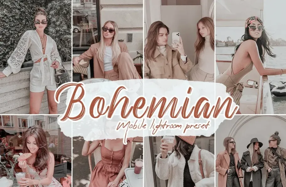 波西米亚莫兰迪后期调色LR预设 Bohemian Lightroom Presets