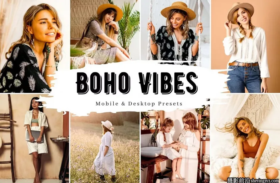 波西米亚风格lr预设及手机版lr预设 Boho Vibes Lightroom Presets