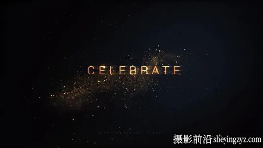 AE模板-颁奖金色粒子文字片头模板 Awards and Greetings Particles