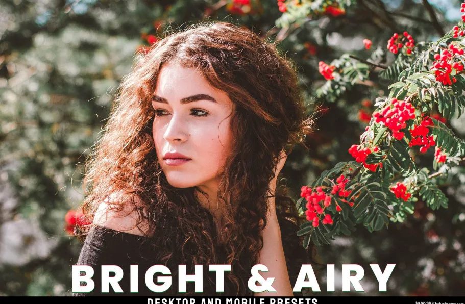 8种明亮胶片人像lr预设/手机lr预设 Bright  Airy - Lightroom Presets