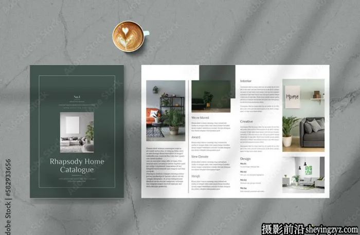 室内设计杂志排版InDesign模板