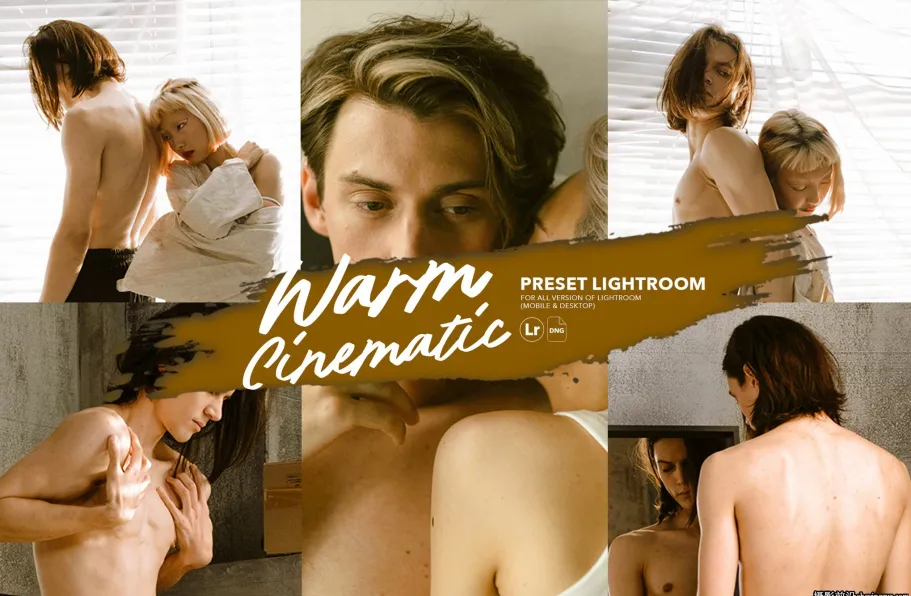 温暖写真电影人像手机版LR预设 Warm Cinematic Lightroom Preset