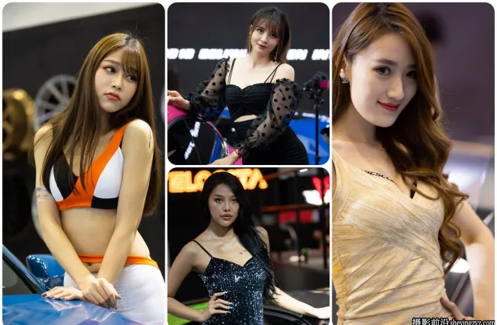 车模美女RAW格式原图40张,佳能相机拍摄的未修RAW素材