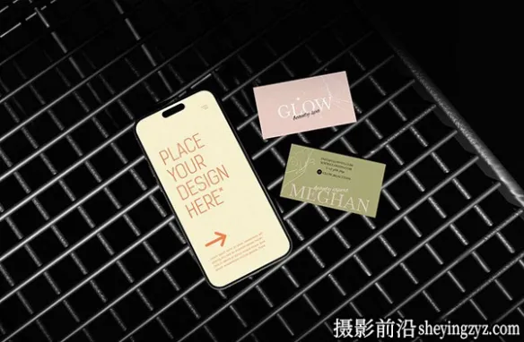 电话和名片样机,电话样机,名片样机