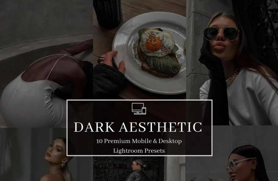 情绪电影美学黑暗人像lr预设及手机预设 Dark Lightroom Presets