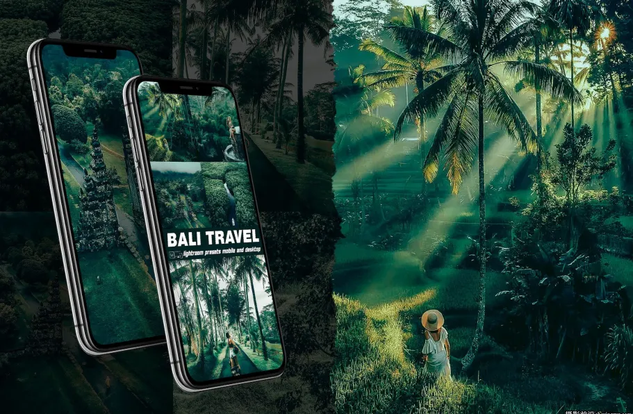 森系电影旅拍风光调色LR预设ACR调色预设 Bali Lightroom Presets