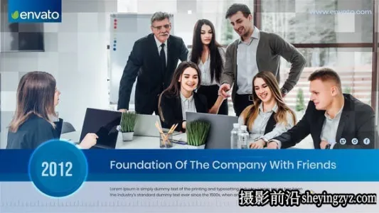 AE模板-企业公司时间线宣传包装片头模版 Corporate Timeline Slides...