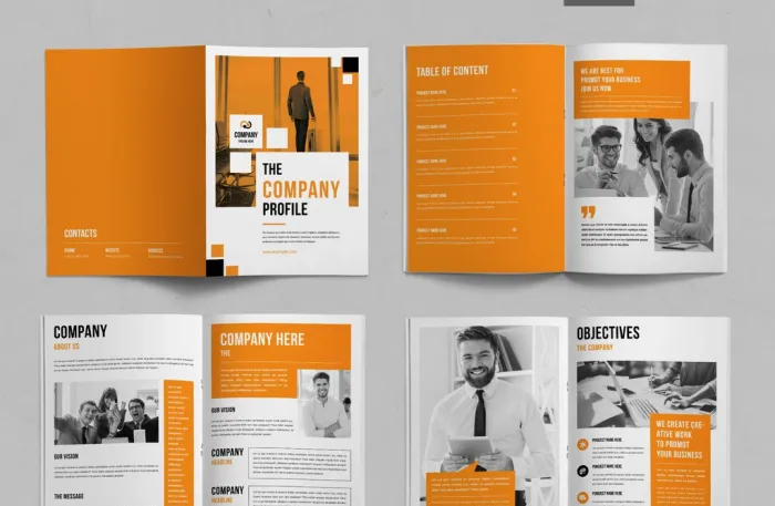 公司简介排版设计InDesign模板