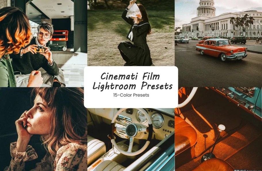 复古电影胶片色彩lr预设ACR调色预设 Cinemati Lightroom Presets