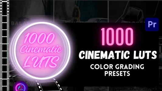 适用于 Premiere Pro 的 1000 个电影级 LUT 色彩预设包