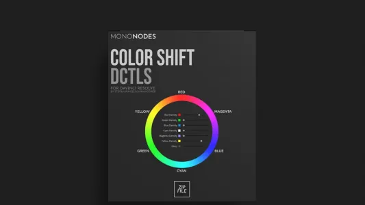 达芬奇电影感色彩偏移DCTL调色插件 MonoNodes – Color Shift V4