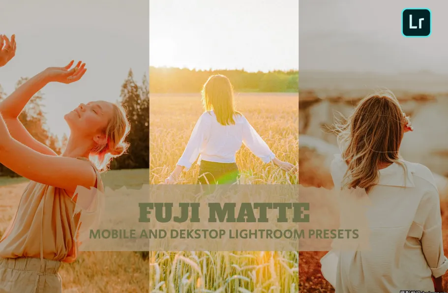 富士胶片人像调色LR预设手机LR预设 Fuji Matte Lightroom Presets